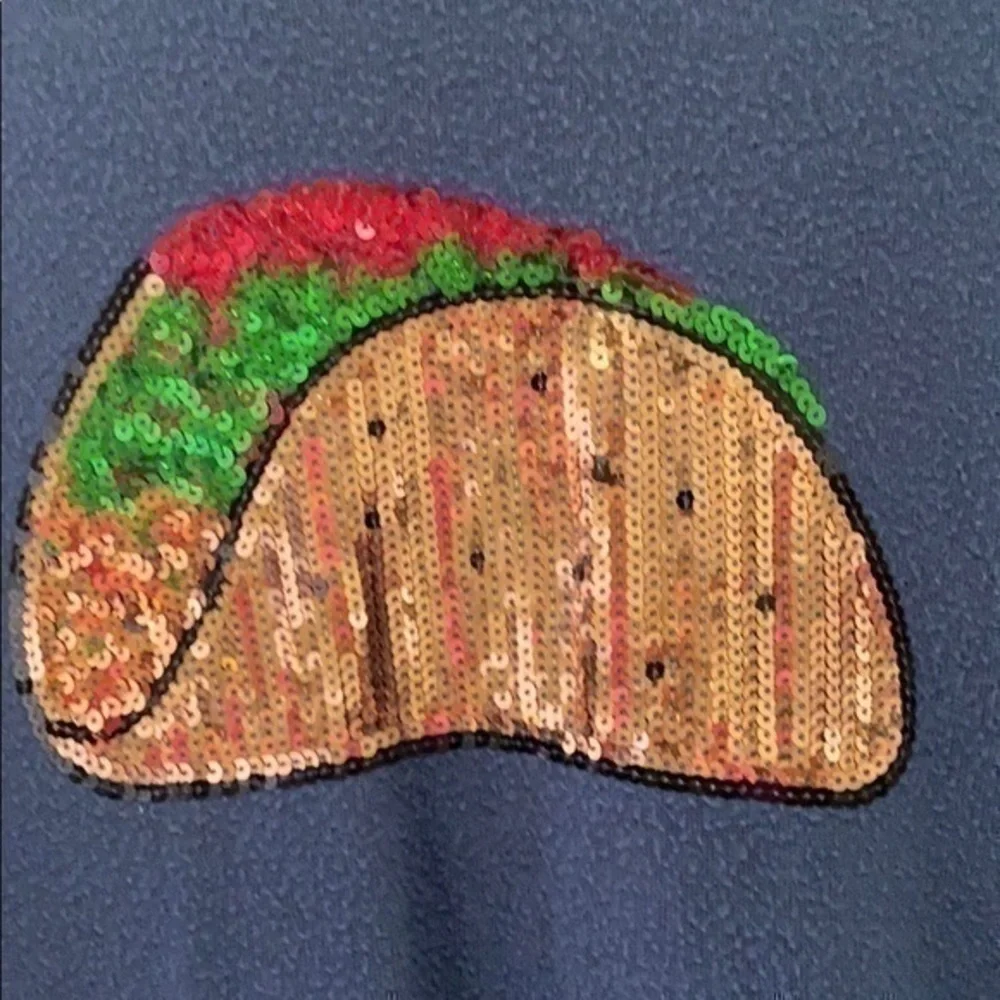 Taco Bling Sweater size 10/12 Large xhilar…